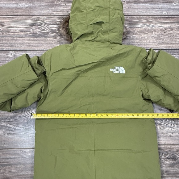 The North Face Mens Explore Farther 550 Fill Down Parka MEDIUM Olive Green NEW - Picture 5 of 11
